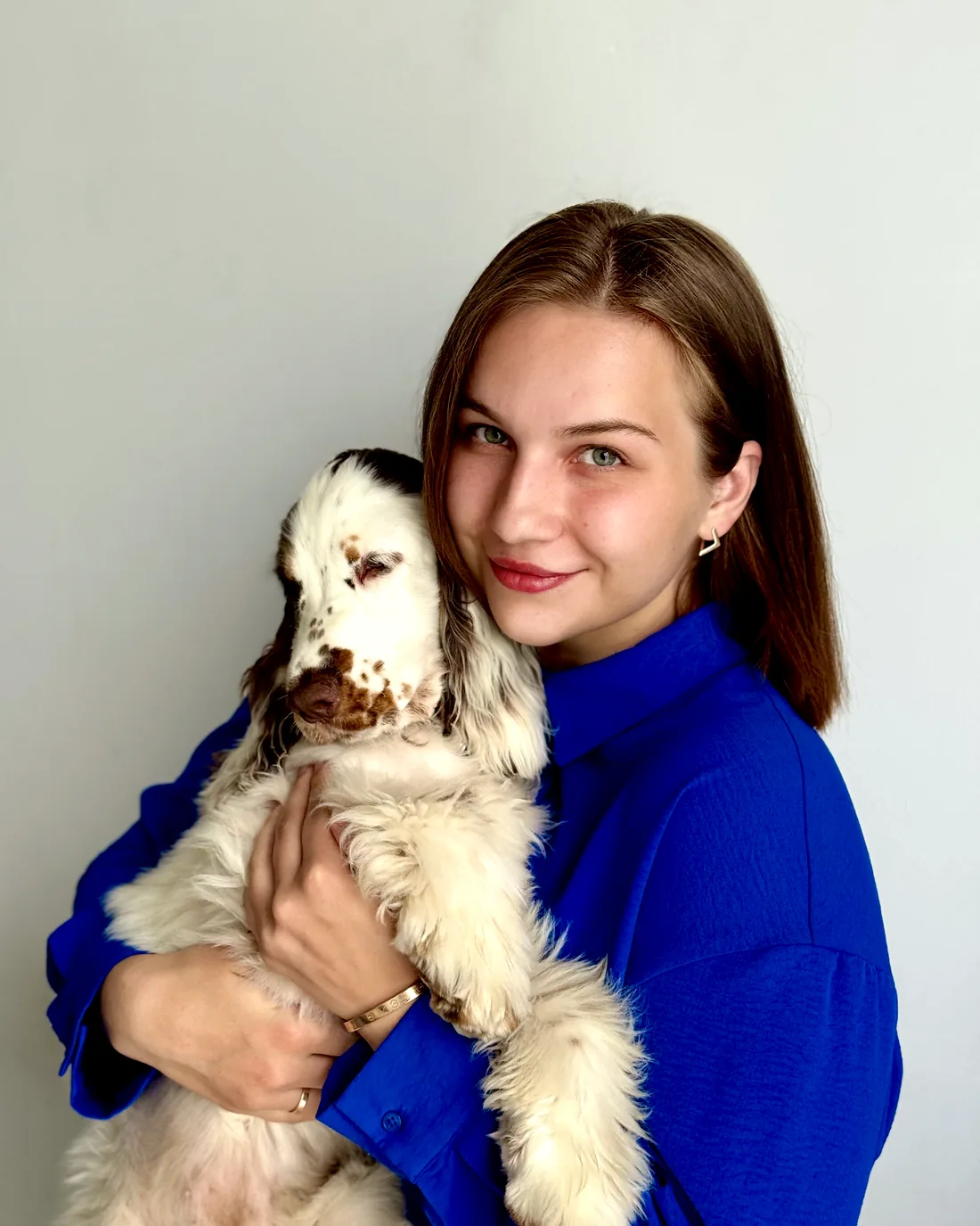 Веселова Полина Юрьевна с питомцем